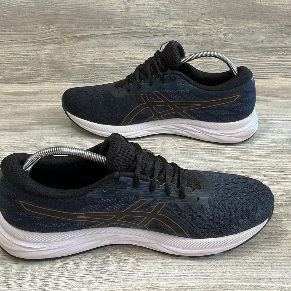 Asics GEL EXCITE 7 Mens Size 12 Athletic Shoes 1011A657 Sneakers Black Blue